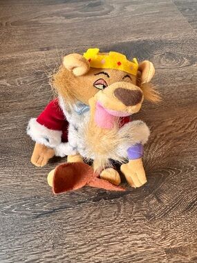 Vintage 90s Disney Store Prince John Mini Bean Bag Plush Doll 9" Robin Hood